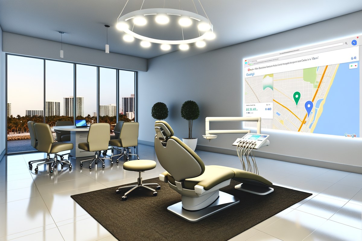 Miami Dental Clinic Local Visibility Strategy Local SEO and visibility strategy visual for dental clinics in Miami