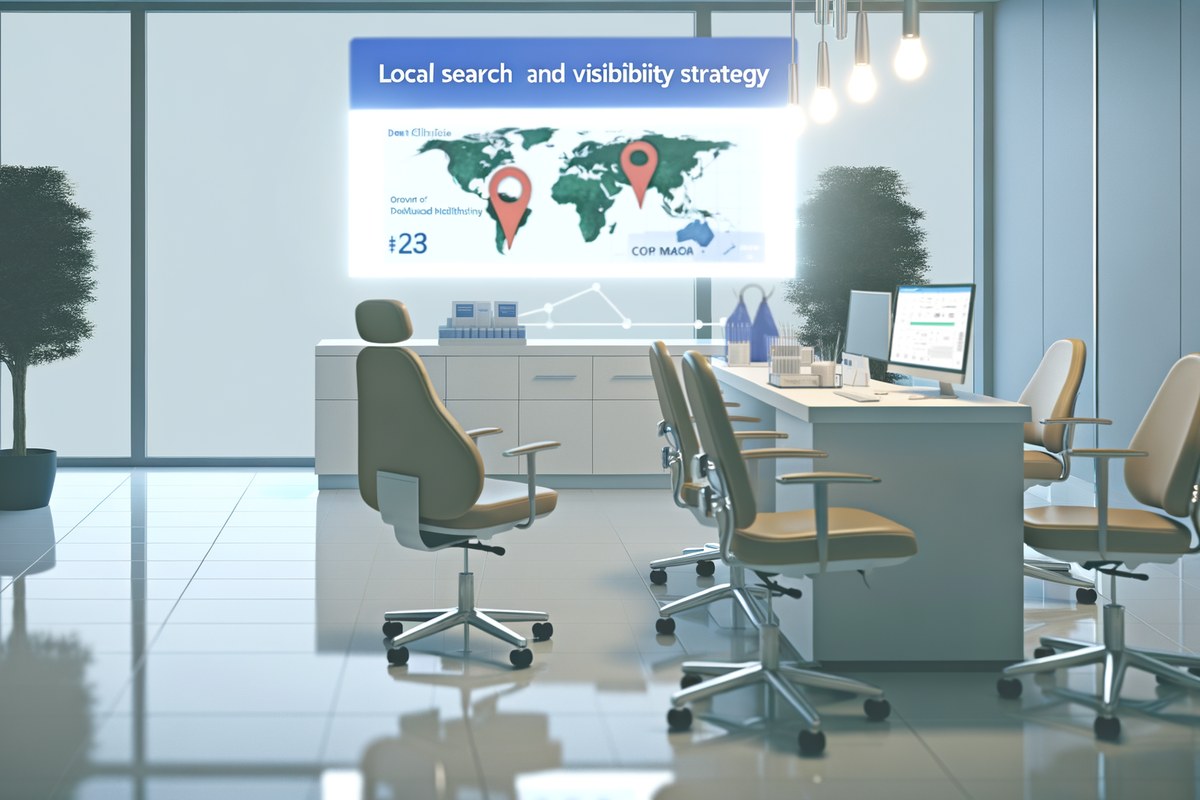 Local SEO and visibility strategy visual for dental clinics in Miami