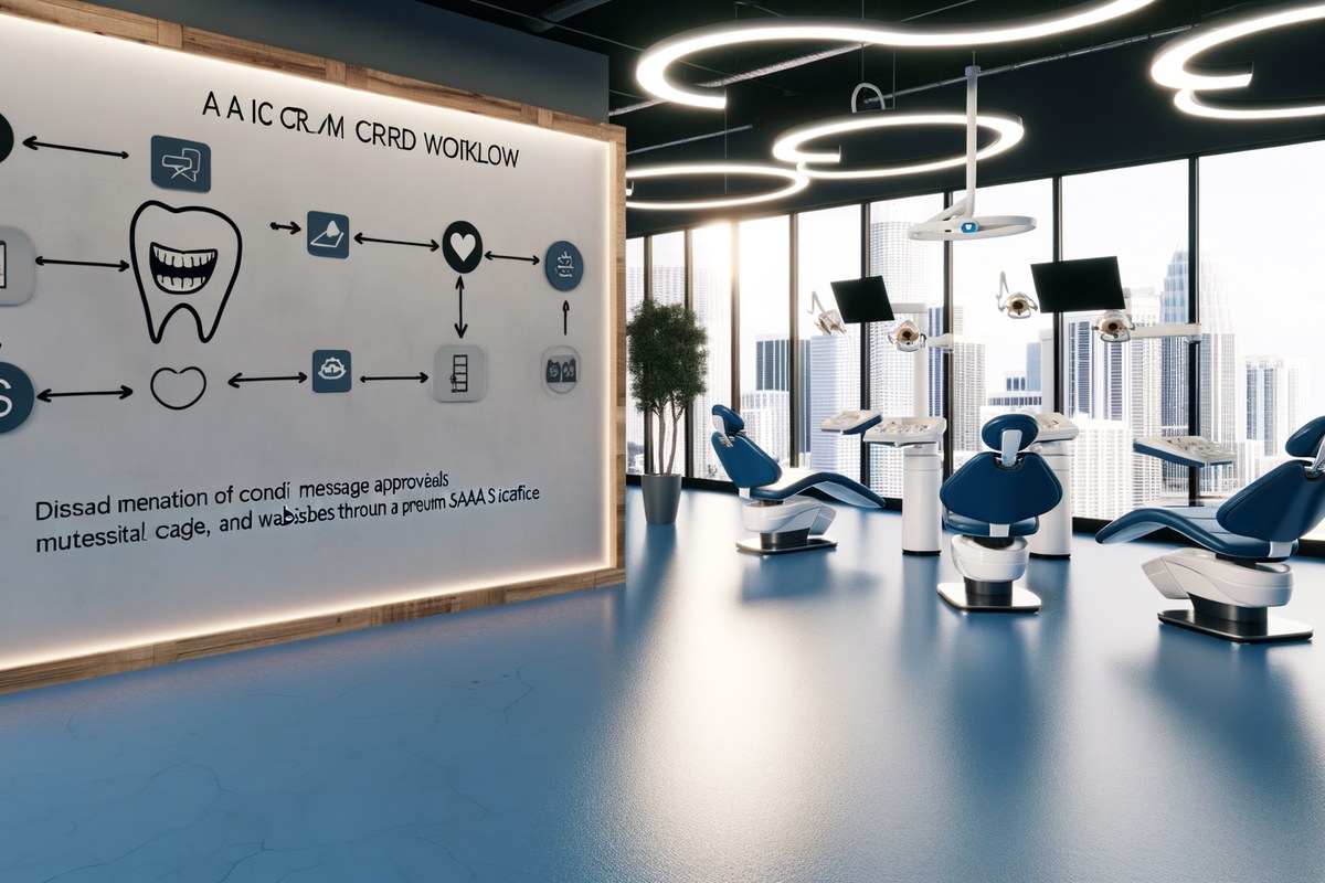Miami Dental Clinic CRM Workflow AI CRM workflow concept for dental clinics in Miami