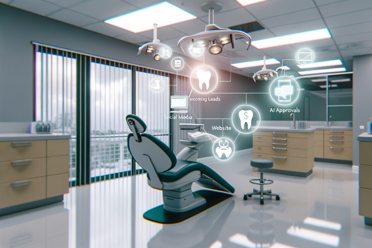 Miami Dental Clinic CRM Workflow CRM lead tracking and message workflow visual for dental clinics in Miami