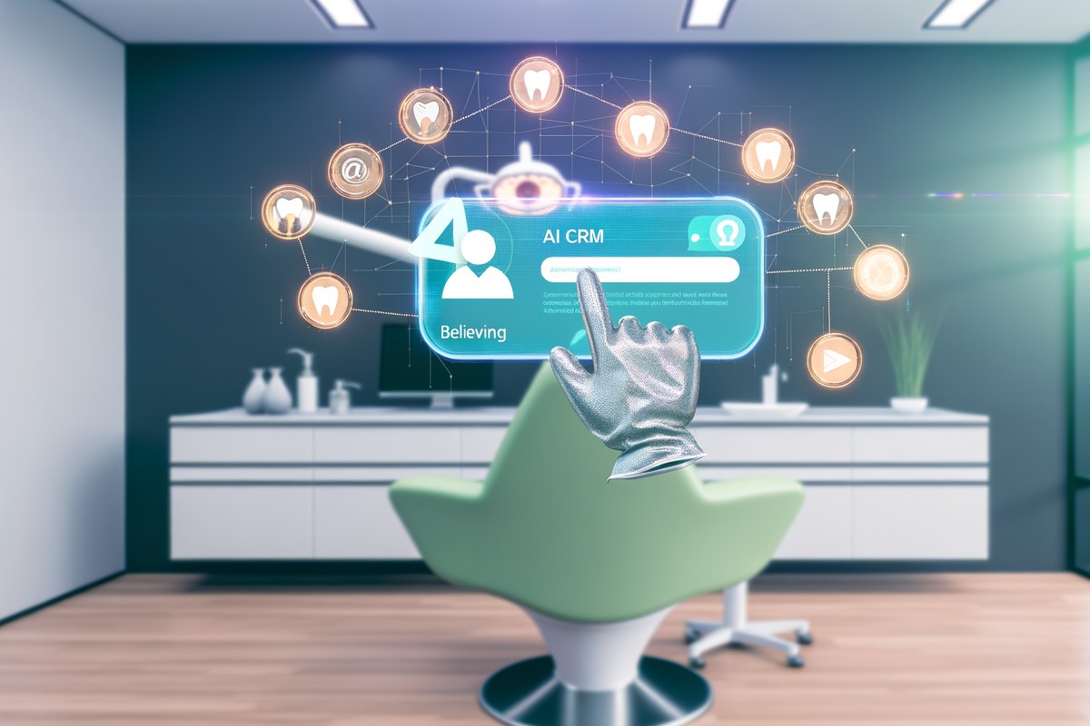 Miami Dental Clinic CRM Workflow CRM lead tracking and message workflow visual for dental clinics in Miami