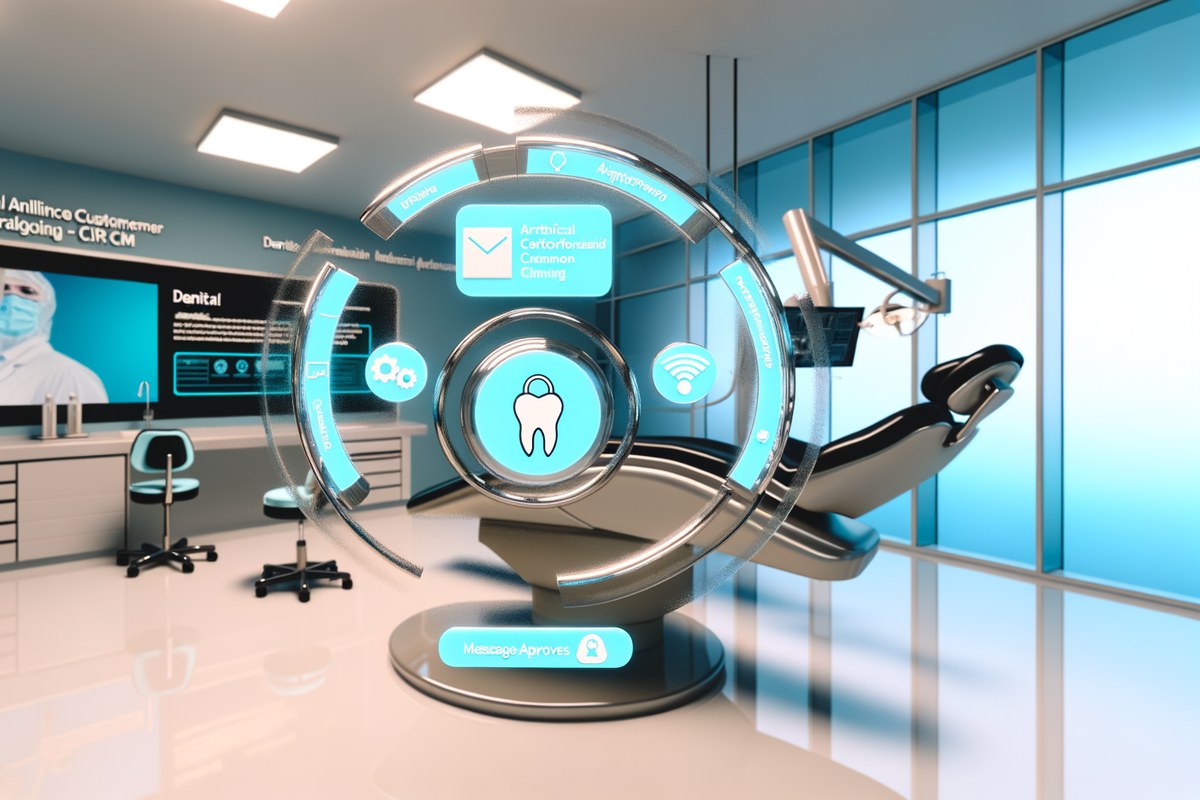 CRM lead tracking and message workflow visual for dental clinics in Miami