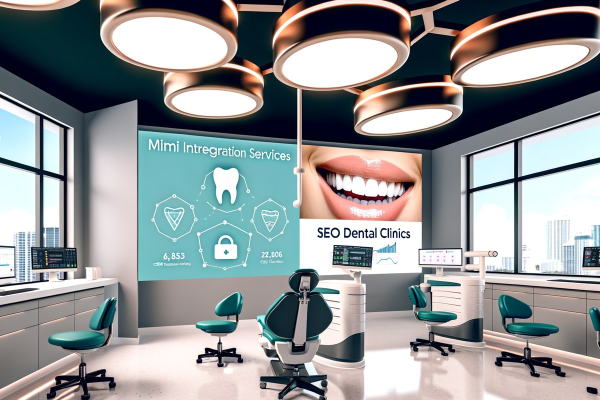 AI-powered SEO, CRM and digital growth concept for dental clinics in Miami | miami crm integration services
