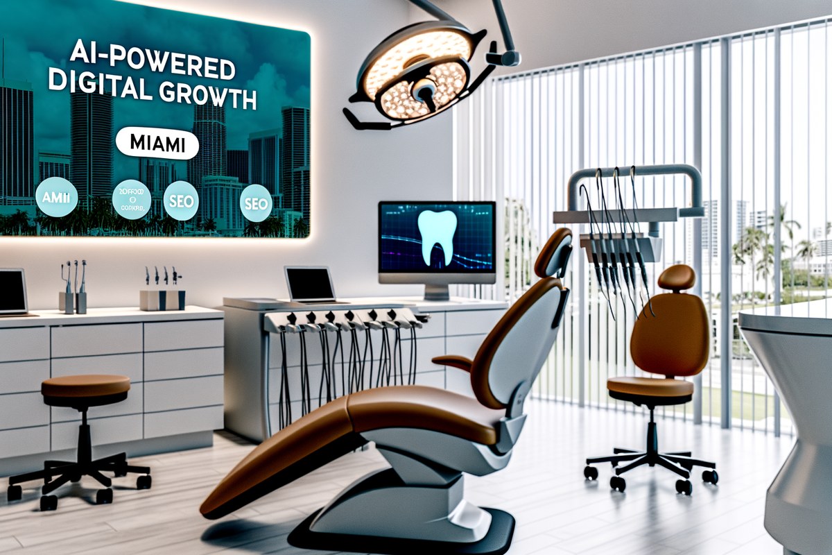 AI-powered SEO, CRM and digital growth concept for dental clinics in Miami | miami crm integration services