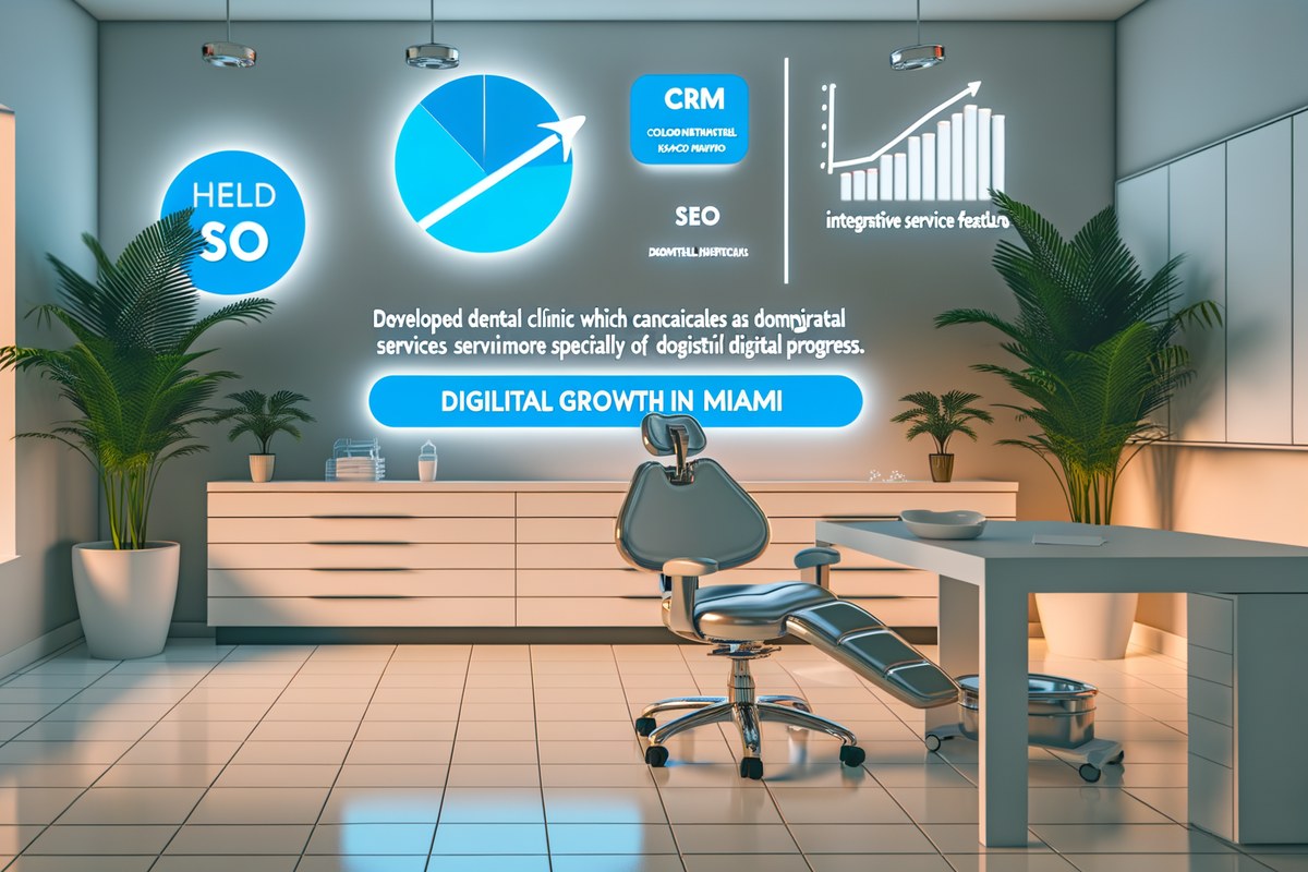 AI-powered SEO, CRM and digital growth concept for dental clinics in Miami | miami crm integration services