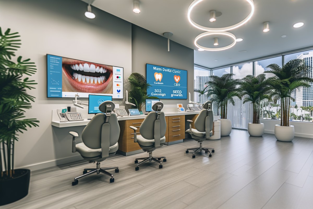 AI-powered SEO and digital growth concept for dental clinics in Miami | miami crm integration services