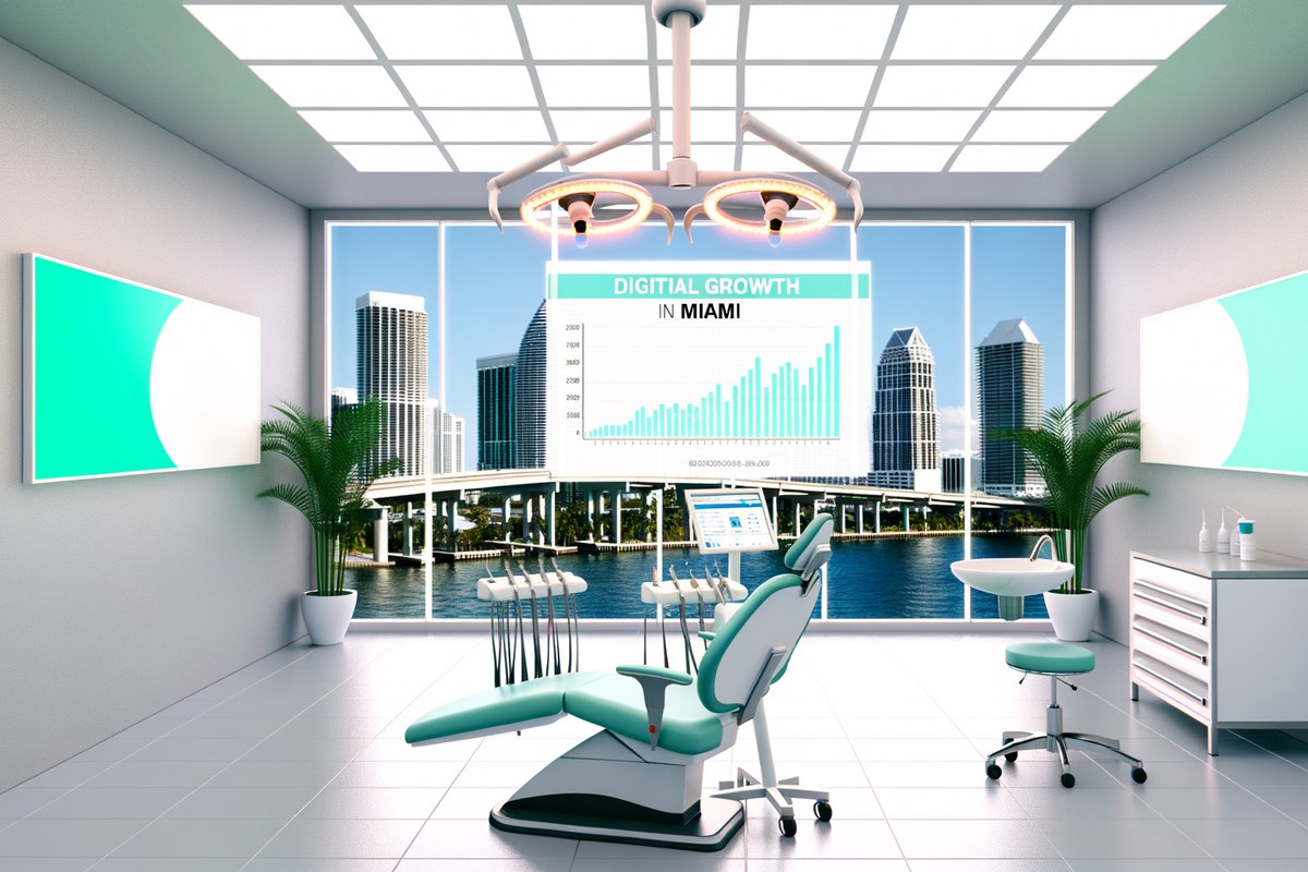 AI-powered SEO, CRM and digital growth concept for dental clinics in Miami | miami crm integration services