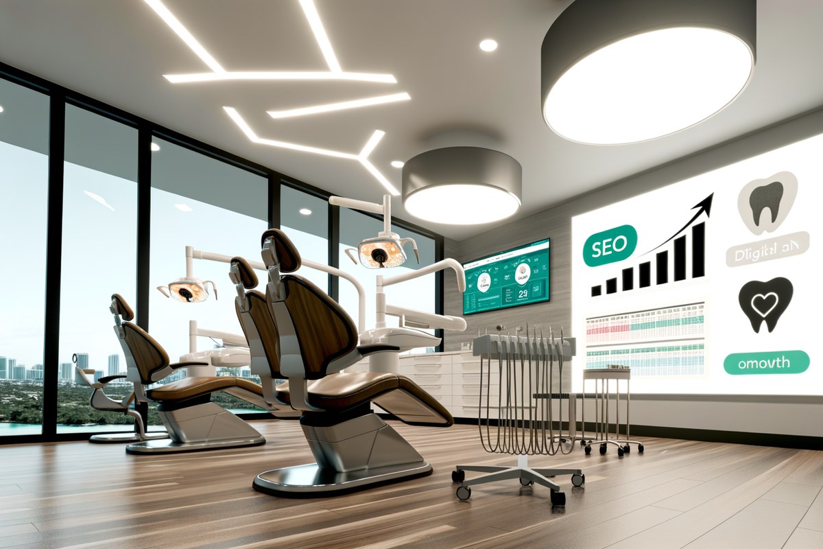AI-powered SEO, CRM and digital growth concept for dental clinics in Miami | miami crm integration services