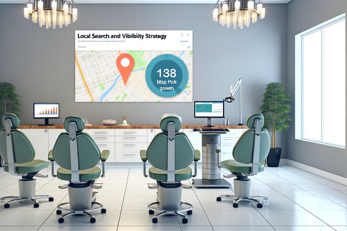 Miami Dental Clinic Local Visibility Strategy Local SEO and visibility strategy visual for dental clinics in Miami