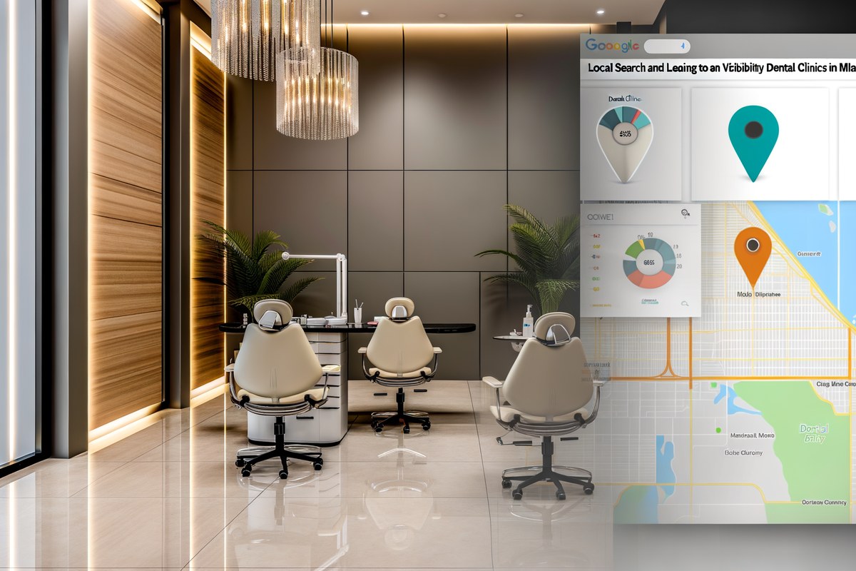Miami Dental Clinic Local Visibility Strategy Local SEO and visibility strategy visual for dental clinics in Miami