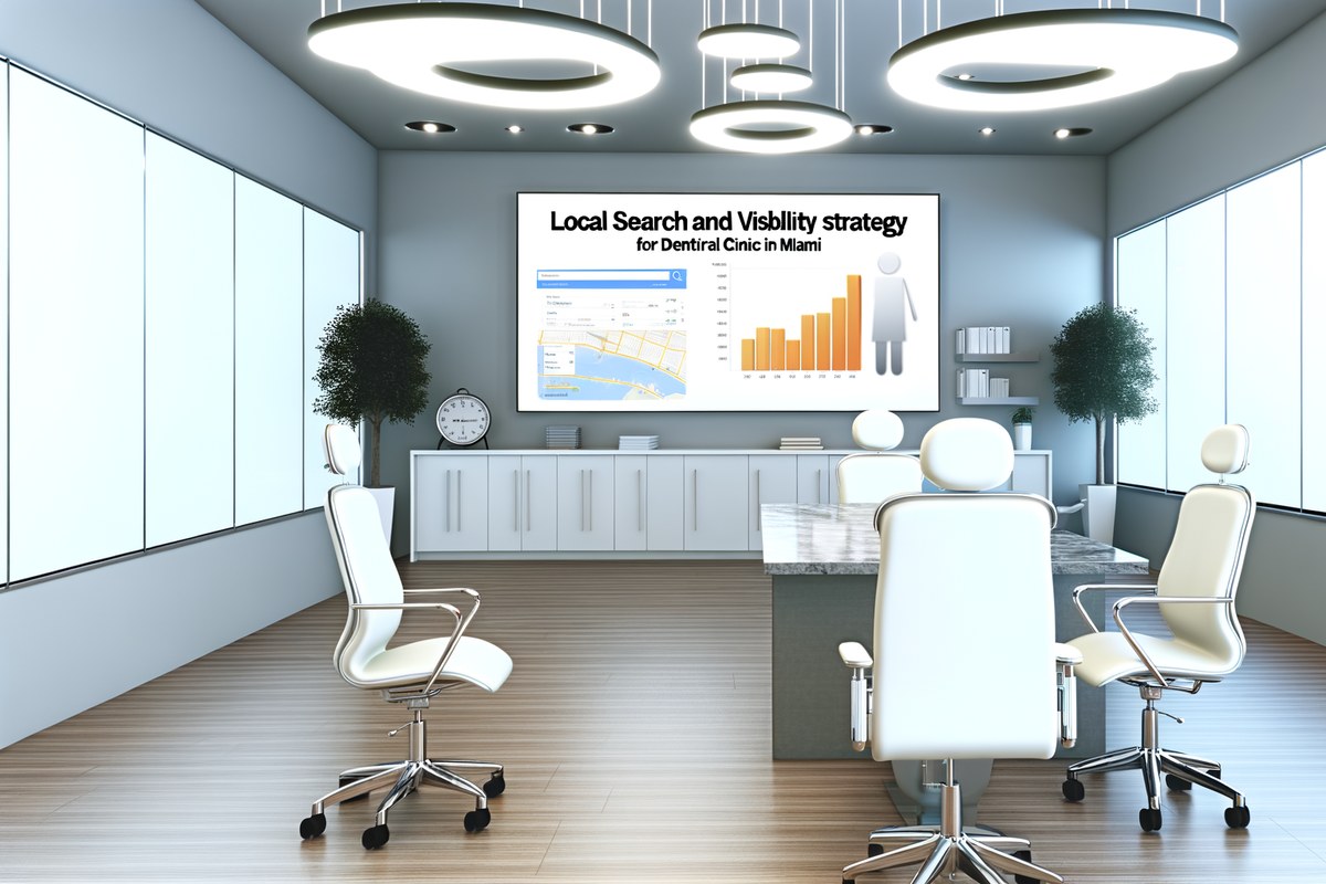 Miami Dental Clinic Local Visibility Strategy Local SEO and visibility strategy visual for dental clinics in Miami
