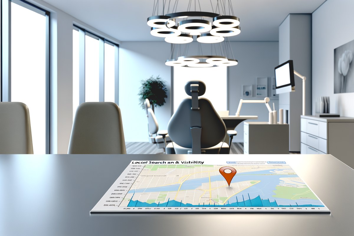 Local SEO and visibility strategy visual for dental clinics in Miami