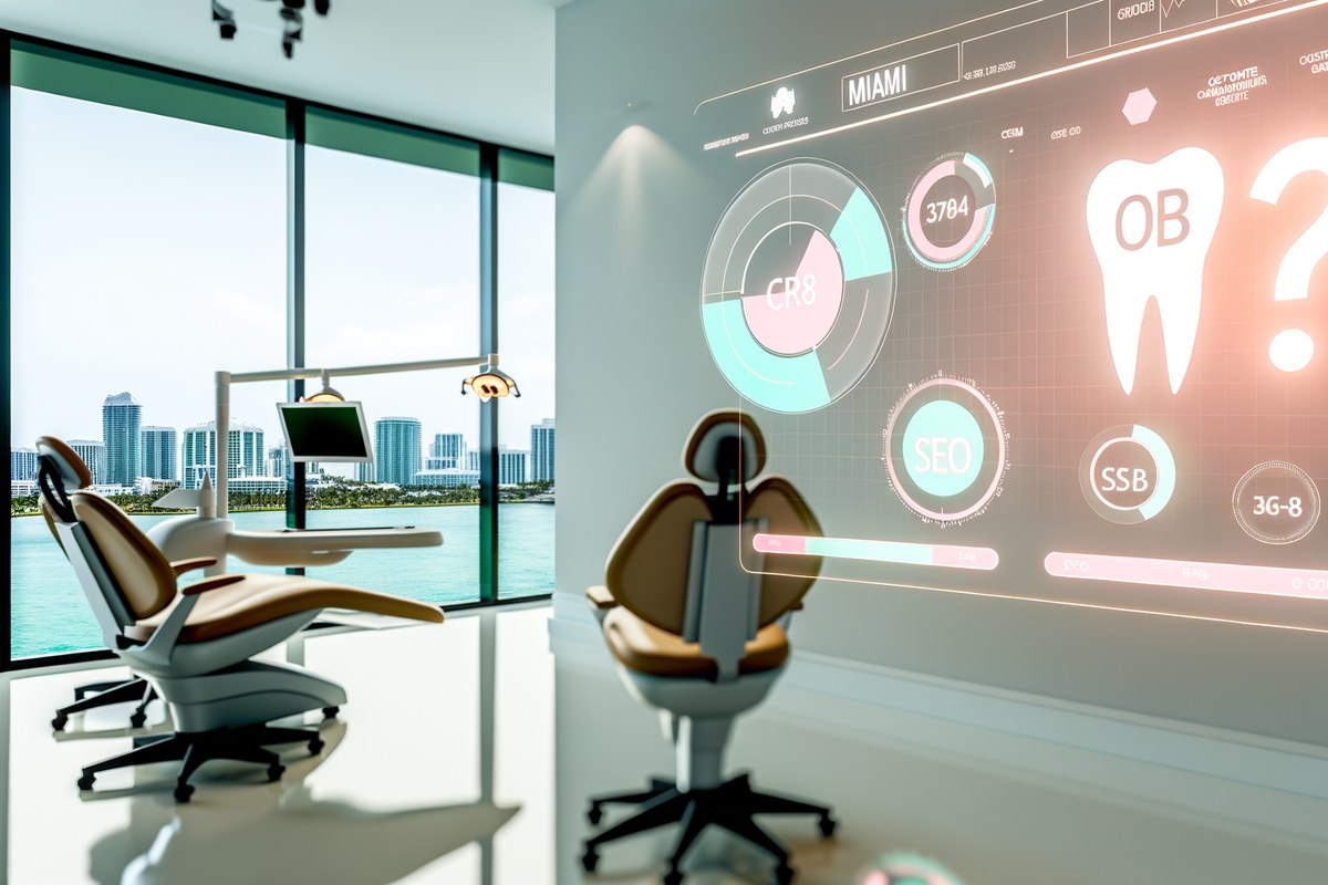 AI-powered SEO, CRM and digital growth concept for dental clinics in Miami | miami digital marketing services