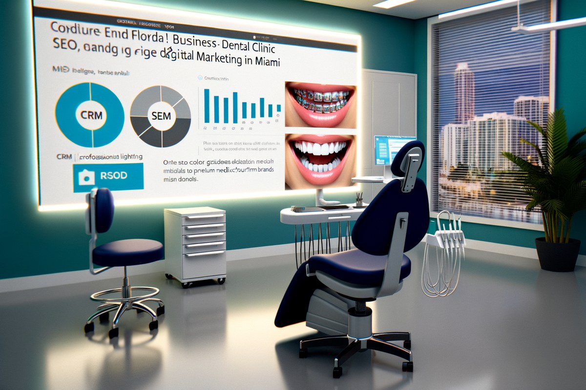 AI-powered SEO, CRM and digital growth concept for dental clinics in Miami | miami digital marketing services