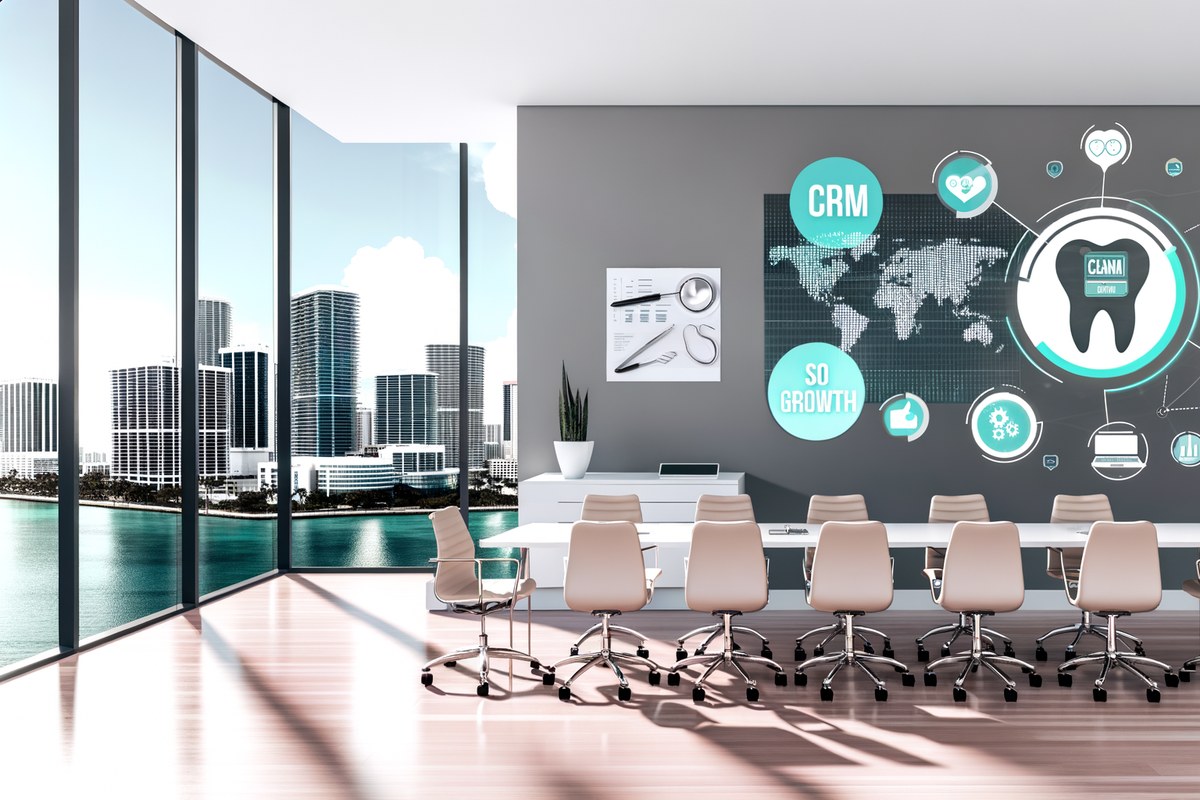 AI-powered SEO, CRM and digital growth concept for dental clinics in Miami | miami digital marketing services