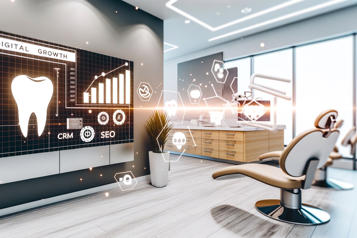 AI-powered SEO, CRM and digital growth concept for dental clinics in Miami | miami digital marketing services