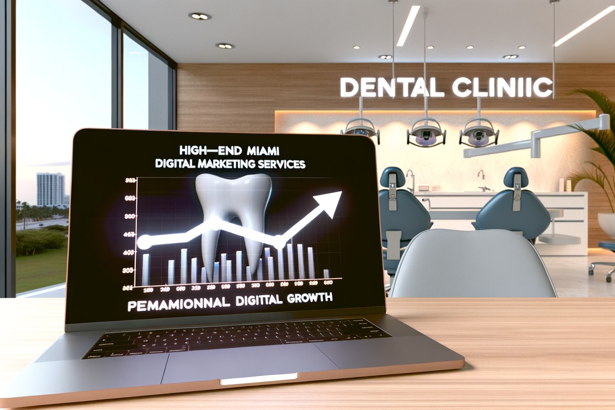 AI-powered SEO, CRM and digital growth concept for dental clinics in Miami | miami digital marketing services
