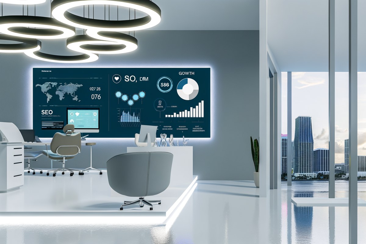 AI-powered SEO, CRM and digital growth concept for dental clinics in Miami | miami digital marketing services