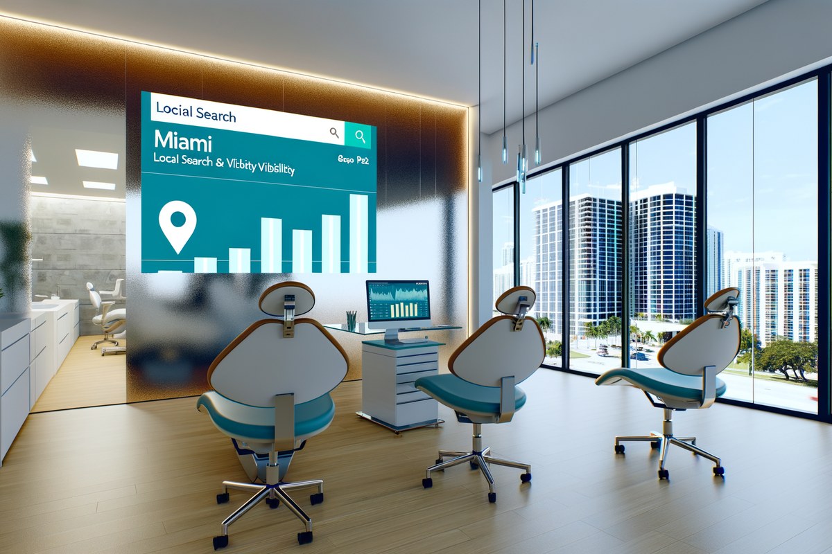 Miami Dental Clinic Local Visibility Strategy Local SEO and visibility strategy visual for dental clinics in Miami