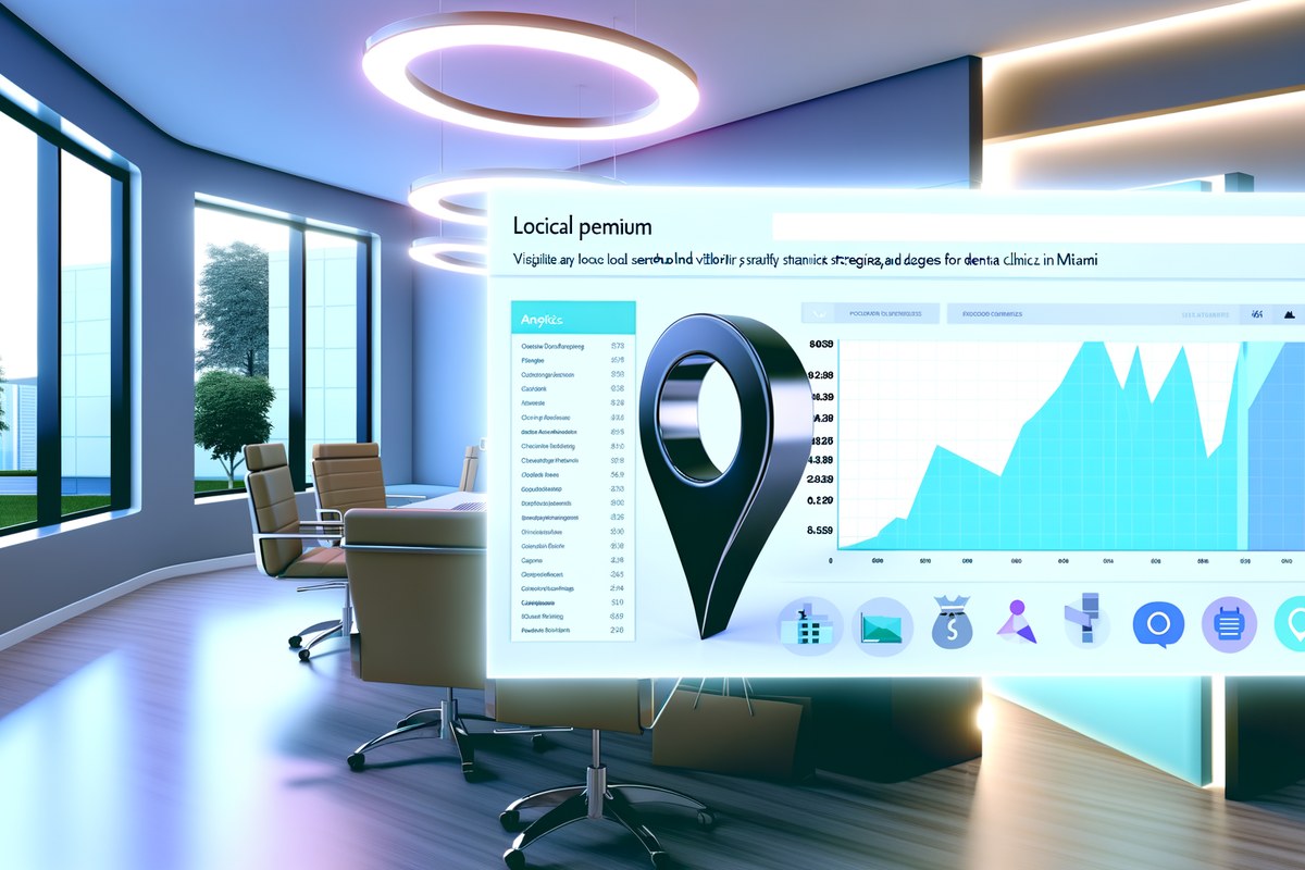 Miami Dental Clinic Local Visibility Strategy Local SEO and visibility strategy visual for dental clinics in Miami