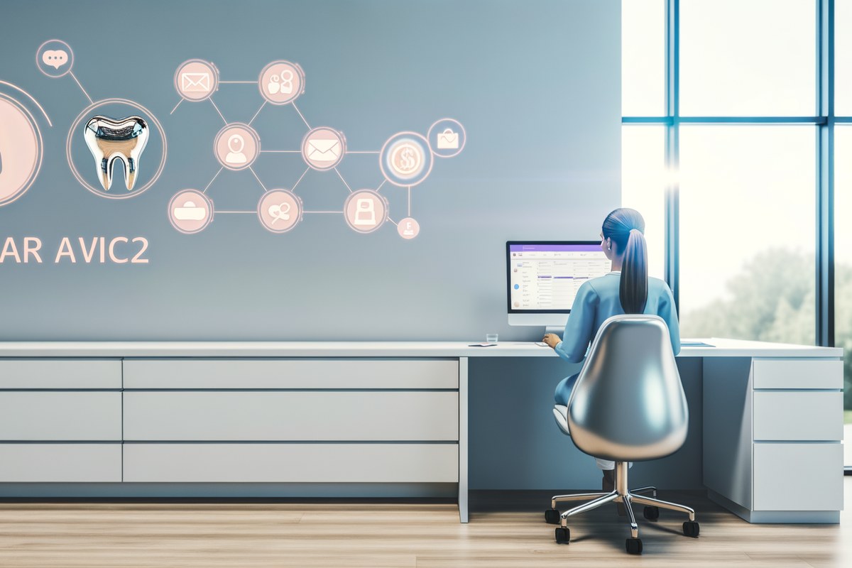 Miami Dental Clinic CRM Workflow CRM lead tracking and message workflow visual for dental clinics in Miami