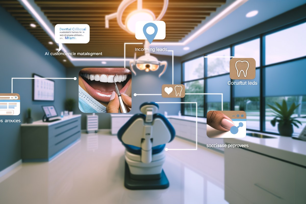 Miami Dental Clinic Growth Systems AI-powered SEO, CRM and digital growth concept for dental clinics in Miami