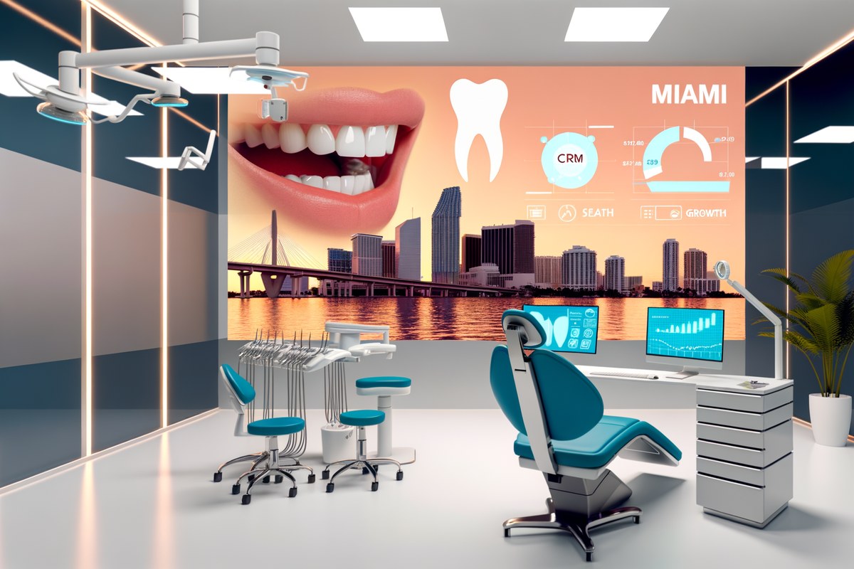 AI-powered SEO, CRM and digital growth concept for dental clinics in Miami | miami seo services