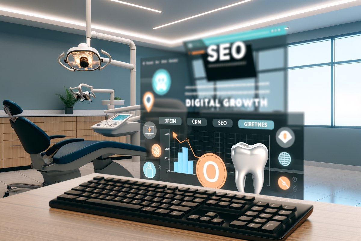 AI-powered SEO, CRM and digital growth concept for dental clinics in Miami | miami seo services