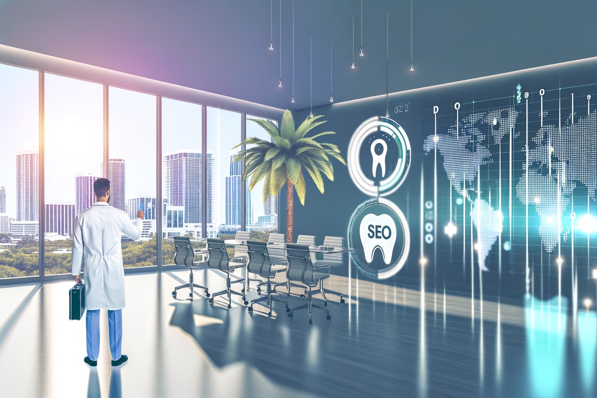 AI-powered SEO, CRM and digital growth concept for dental clinics in Miami | miami seo services