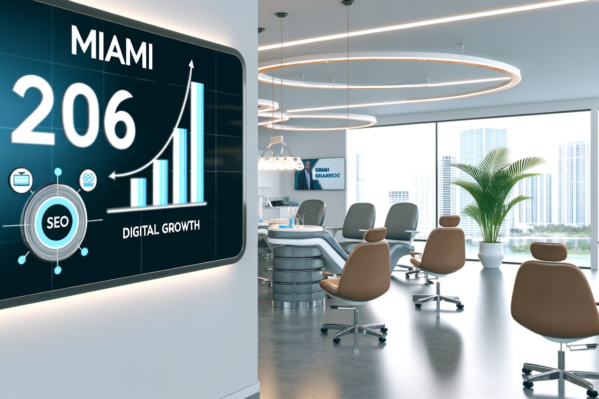 AI-powered SEO, CRM and digital growth concept for dental clinics in Miami | miami seo services