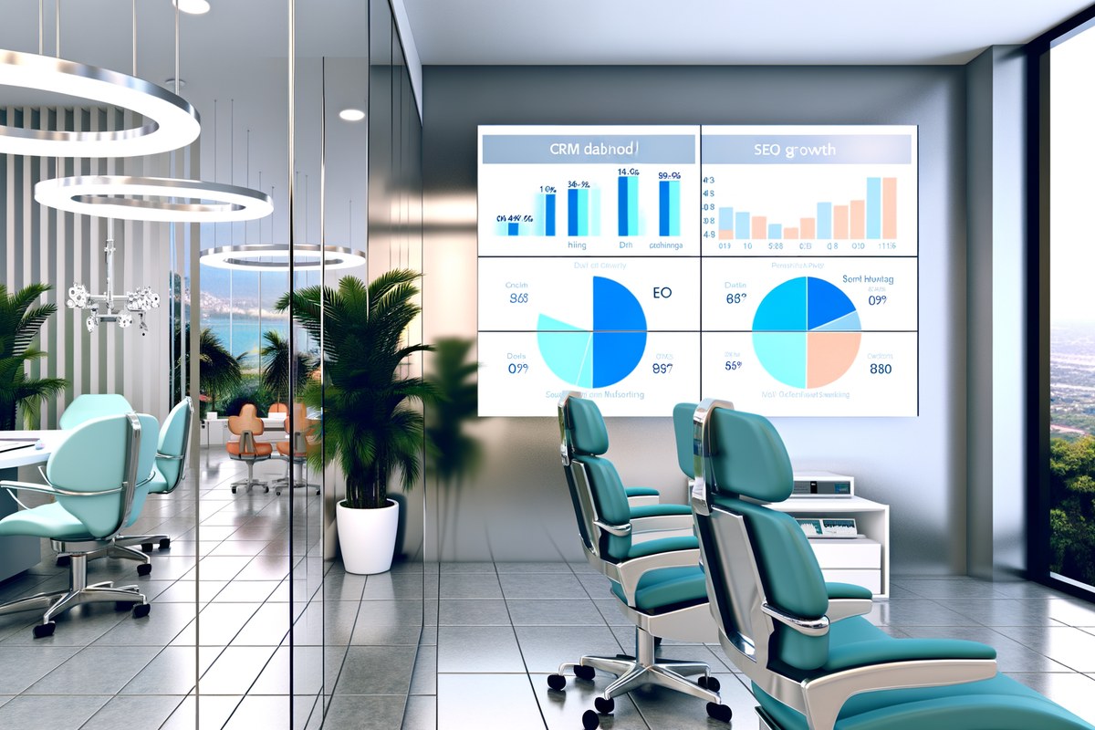 AI-powered SEO, CRM and digital growth concept for dental clinics in Miami | miami seo services