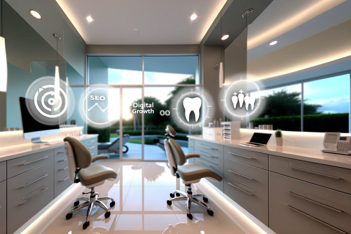 AI-powered SEO, CRM and digital growth concept for dental clinics in Miami | miami seo services