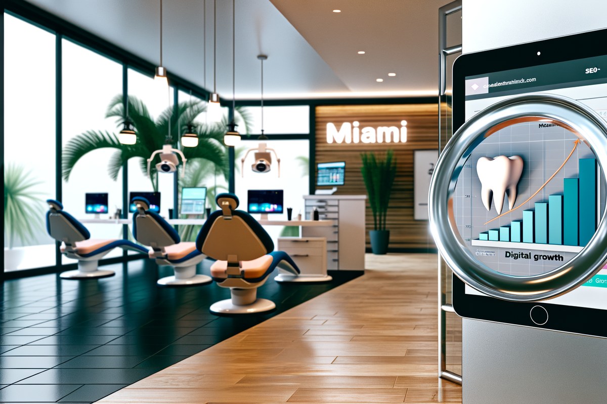 AI-powered SEO, CRM and digital growth concept for dental clinics in Miami | miami seo services