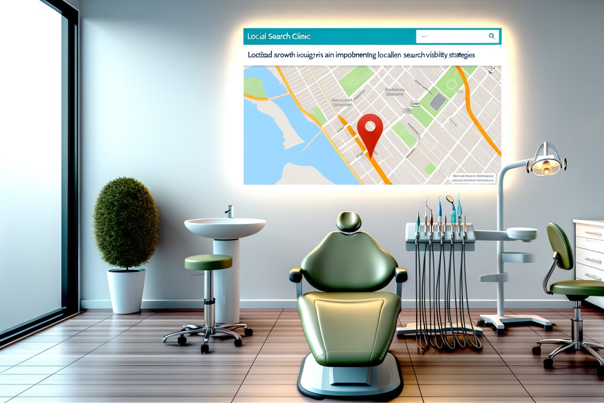 Local SEO and visibility strategy visual for dental clinics in Miami