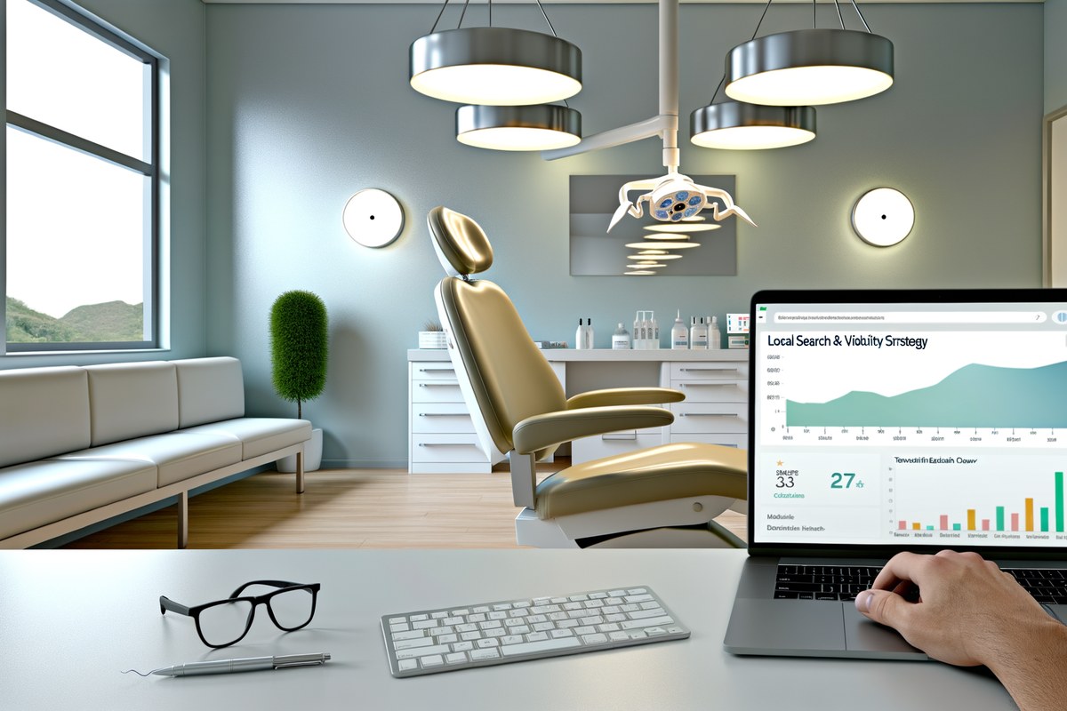 Miami Dental Clinic Local Visibility Strategy Local SEO and visibility strategy visual for dental clinics in Miami