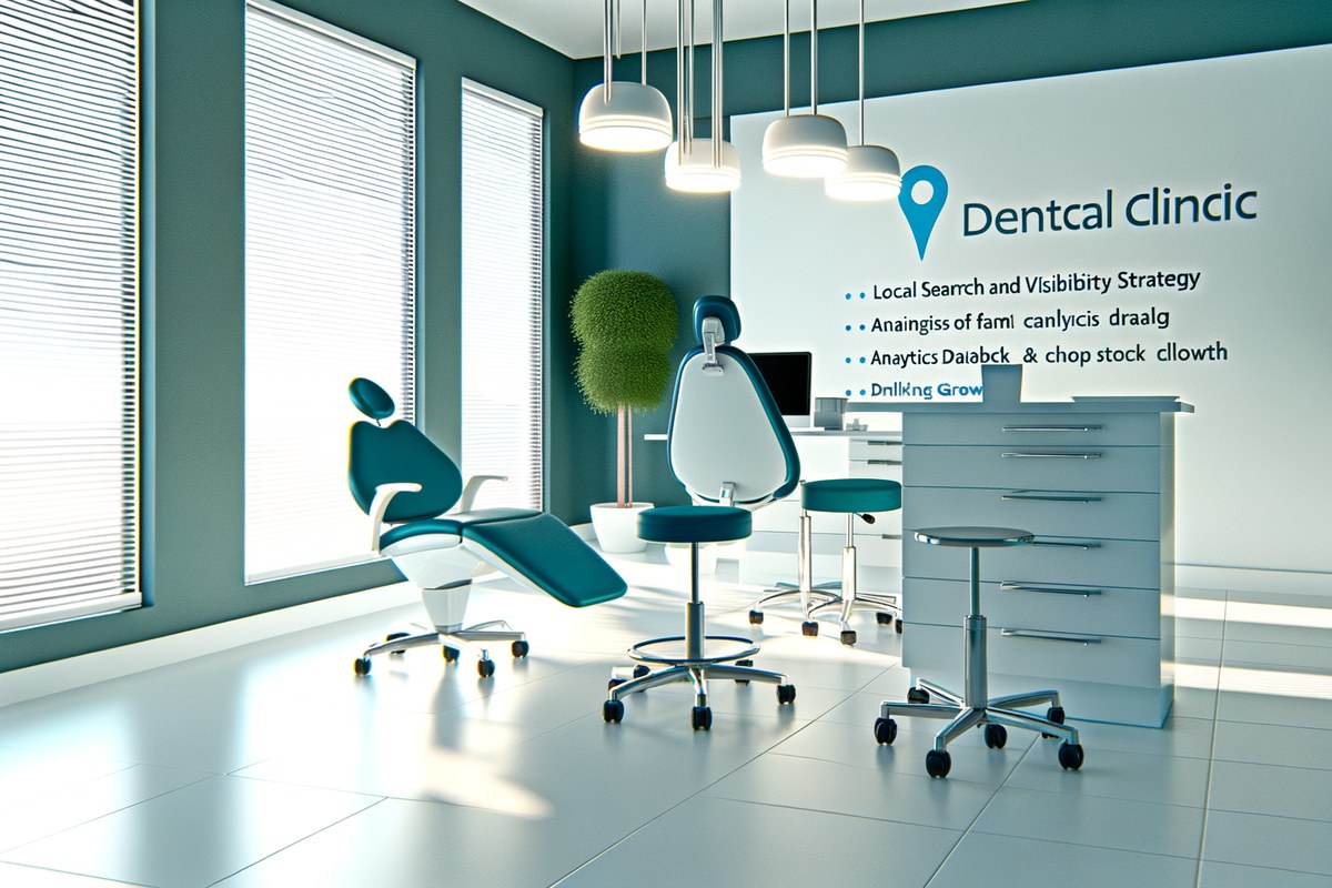 Miami Dental Clinic Local Visibility Strategy Local SEO and visibility strategy visual for dental clinics in Miami