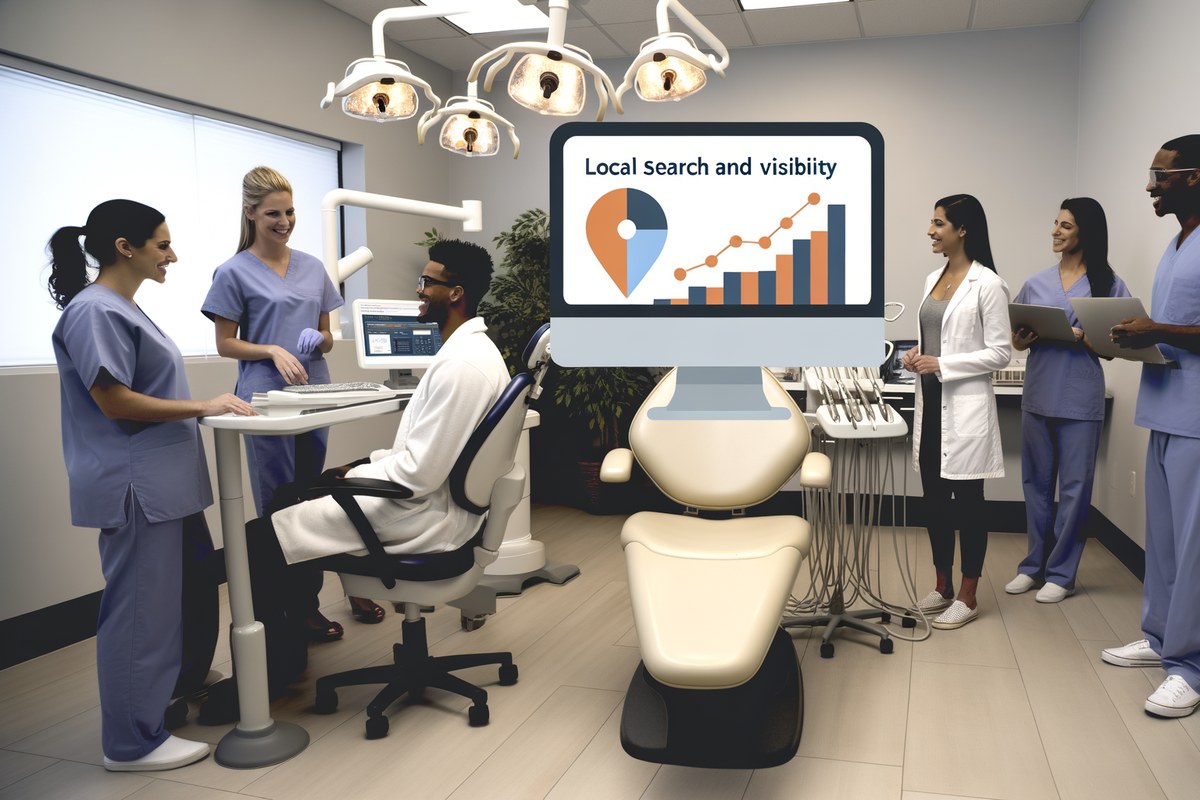 Miami Dental Clinic Local Visibility Strategy Local SEO and visibility strategy visual for dental clinics in Miami