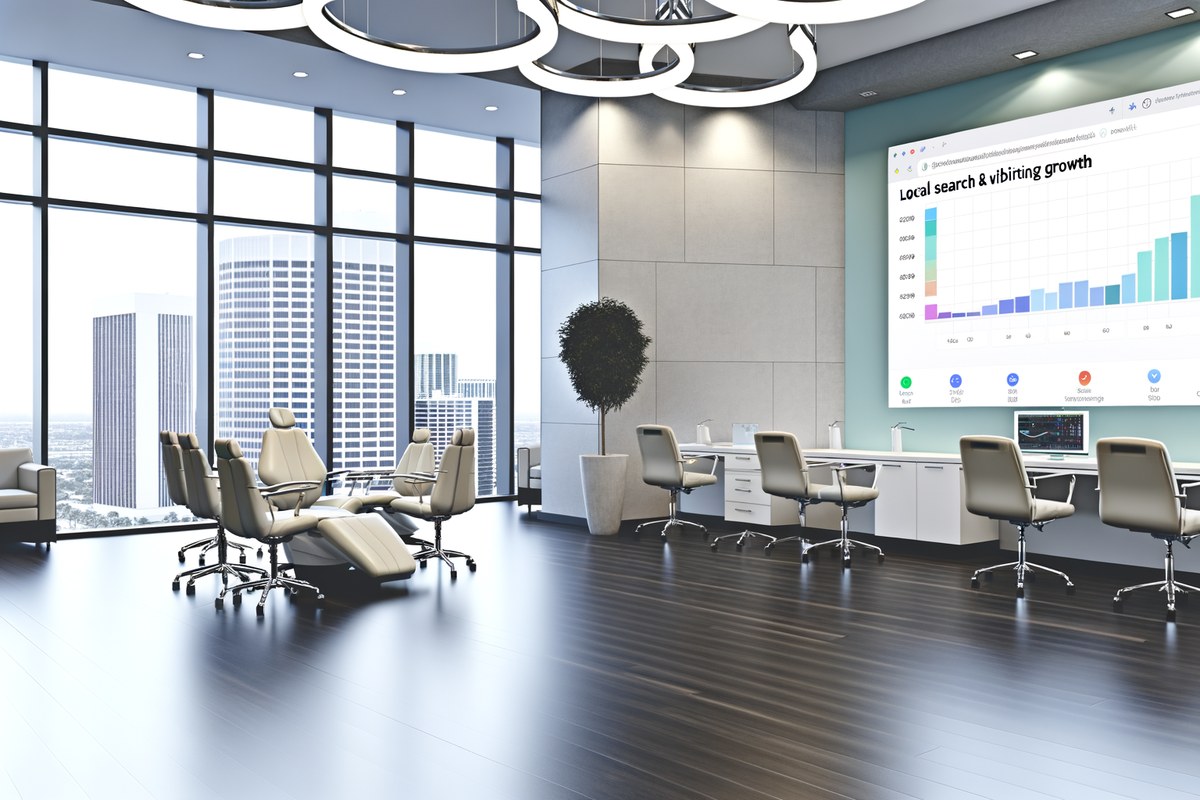 Local SEO and visibility strategy visual for dental clinics in Miami
