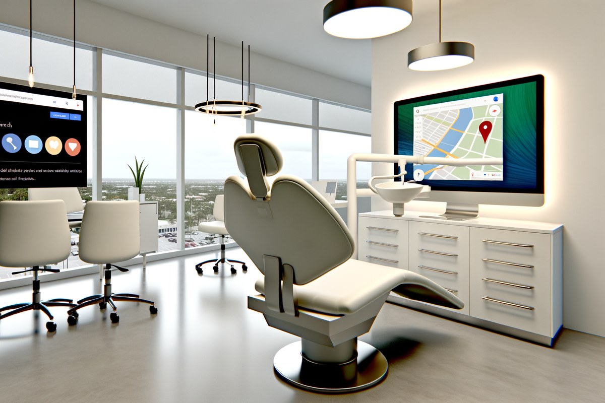 Miami Dental Clinic Local Visibility Strategy Local SEO and visibility strategy visual for dental clinics in Miami