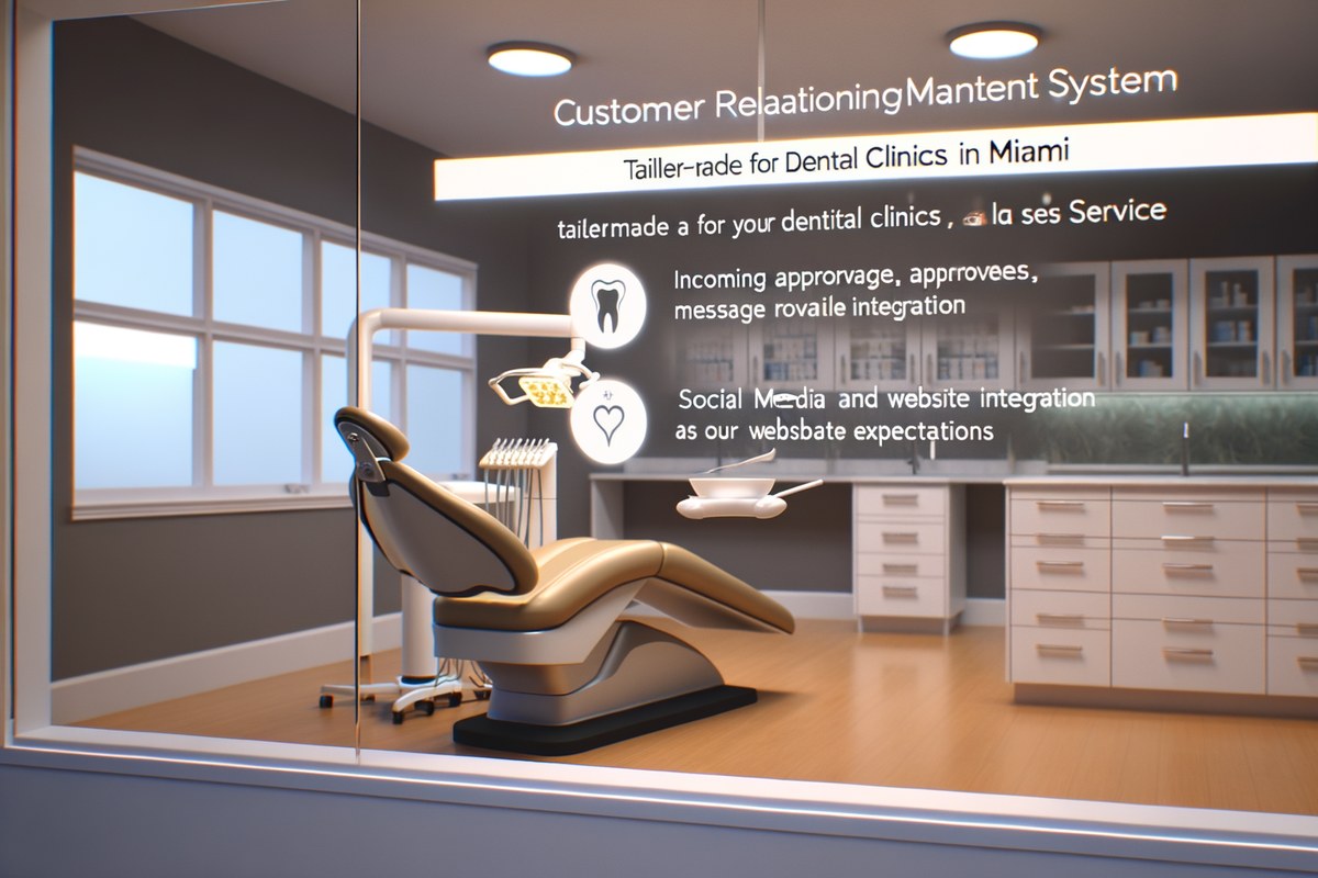 AI CRM workflow concept for dental clinics in Miami