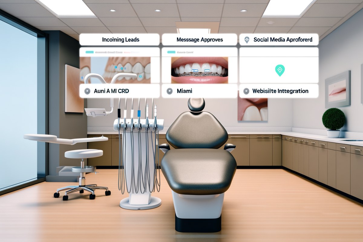 Miami Dental Clinic Growth Systems AI-powered SEO, CRM and digital growth concept for dental clinics in Miami