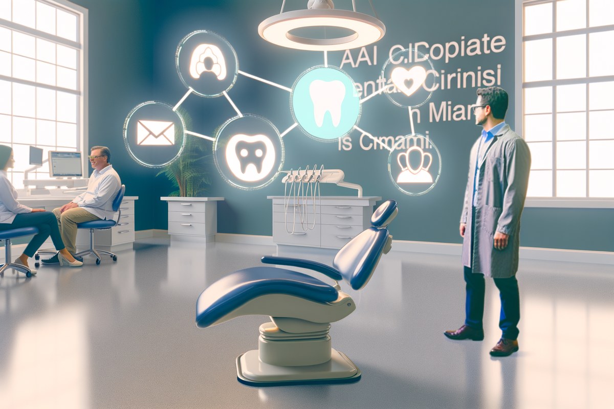 AI-powered SEO, CRM and digital growth concept for dental clinics in Miami