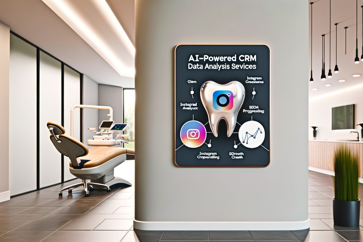 AI-powered SEO, CRM and digital growth concept for dental clinics in Miami | Miami Instagram Analysis Services