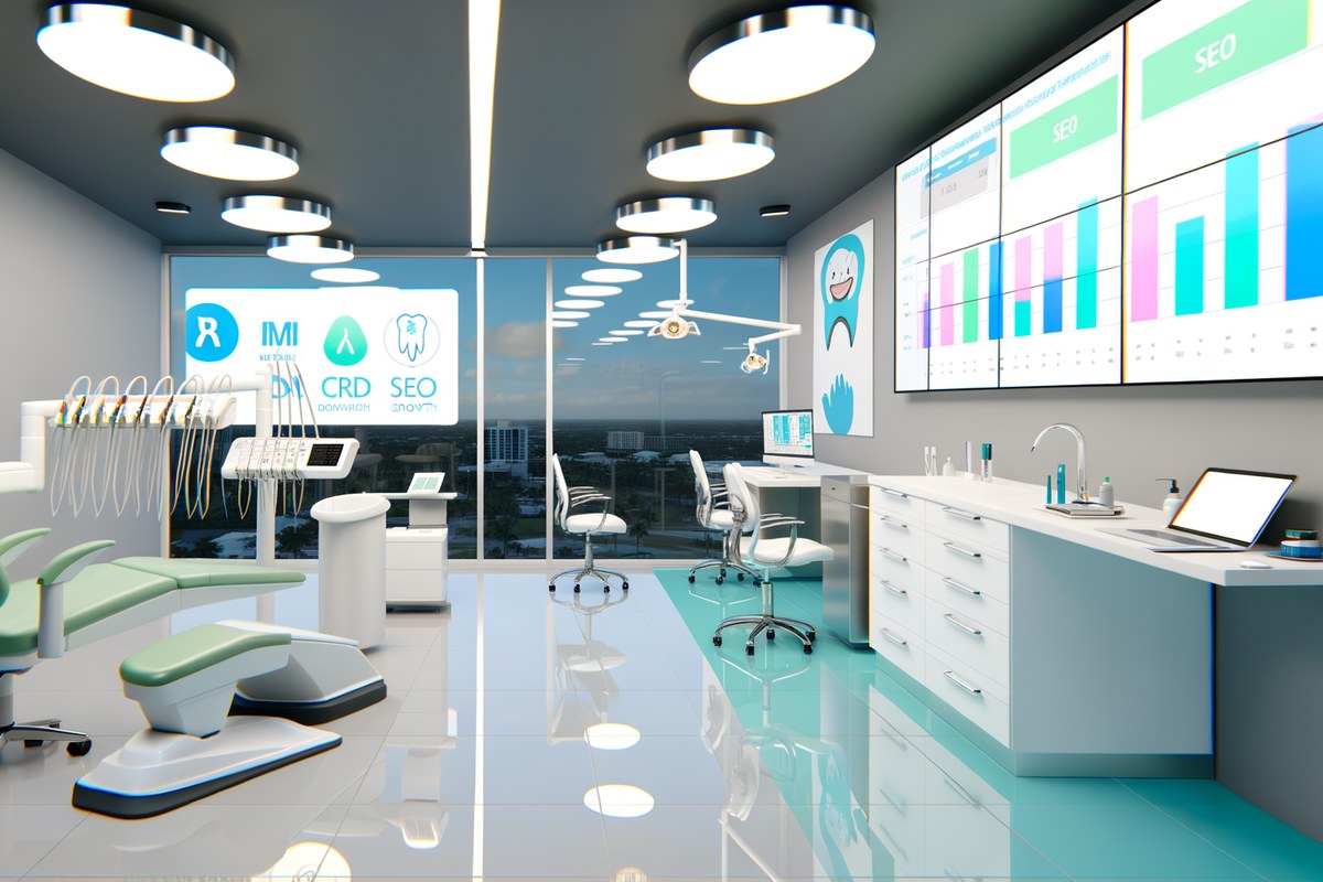 AI-powered SEO, CRM and digital growth concept for dental clinics in Miami | miami instagram analysis services