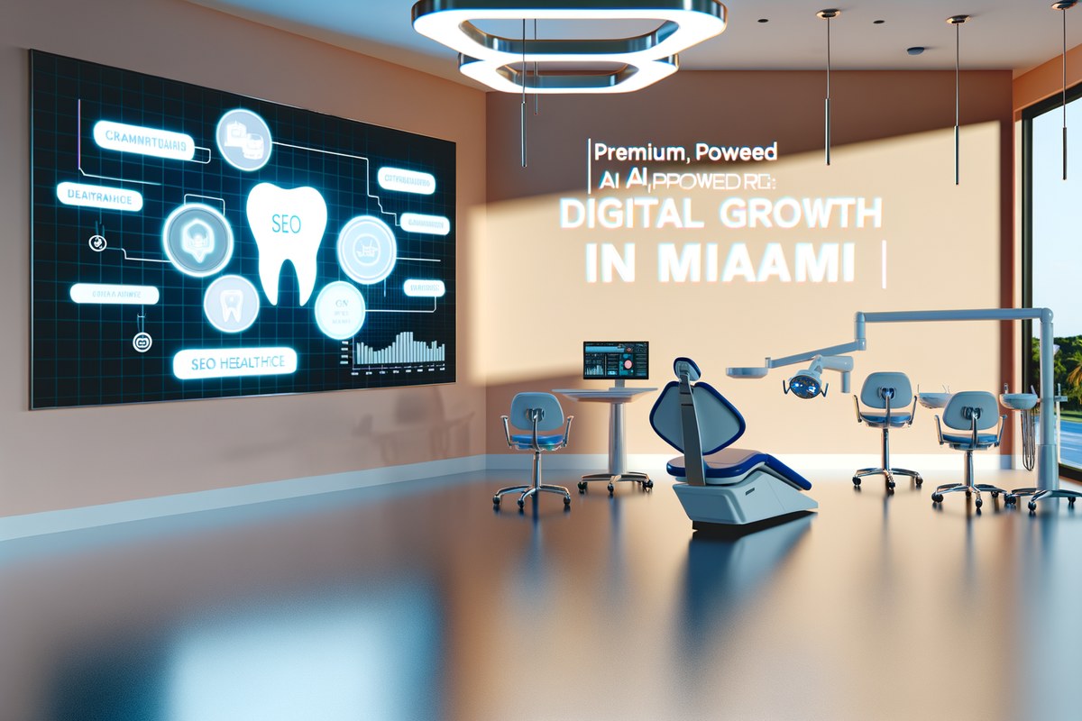 AI-powered SEO, CRM and digital growth concept for dental clinics in Miami | miami instagram analysis services