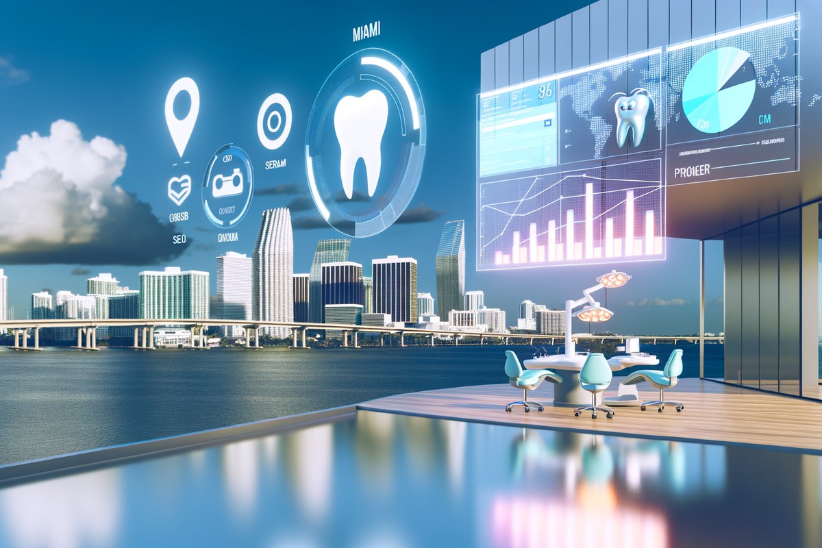 AI-powered SEO, CRM and digital growth concept for dental clinics in Miami | miami instagram analysis services