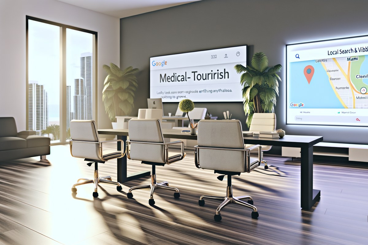 Local SEO and visibility strategy visual for home service companies in Miami
