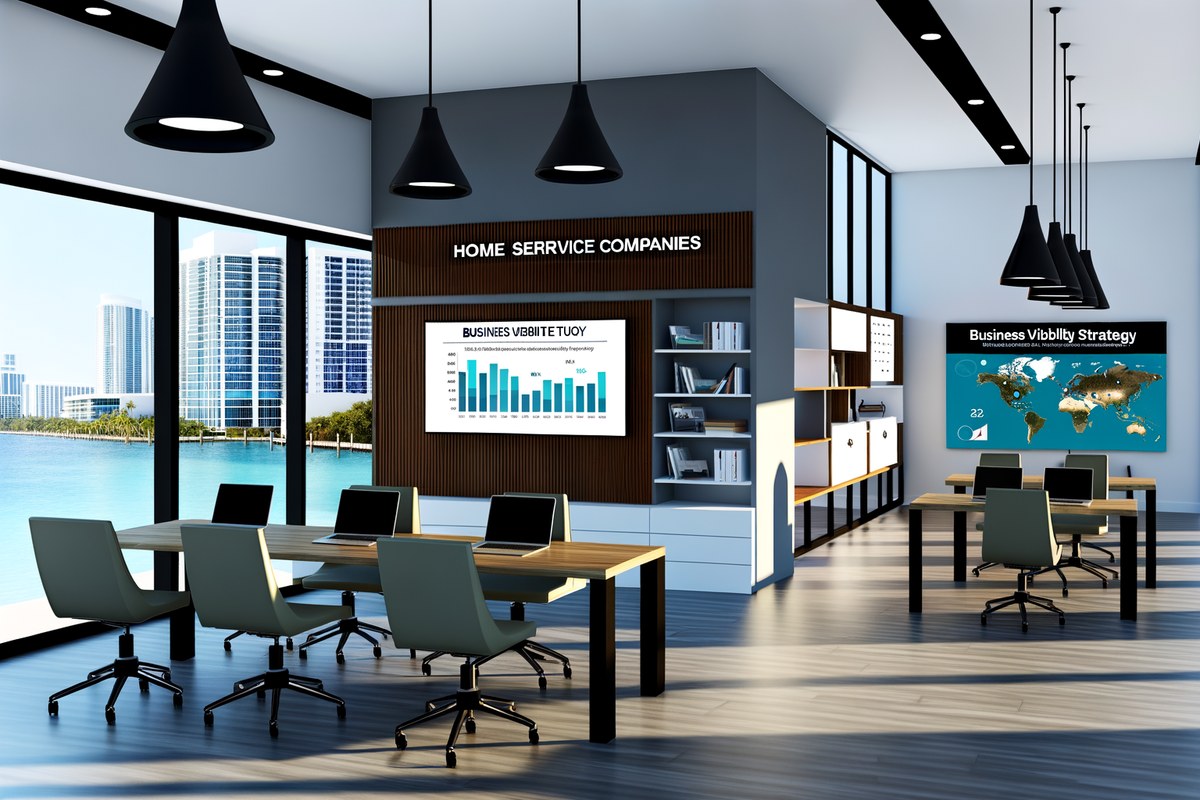 CRM lead tracking and message workflow visual for home service companies in Miami