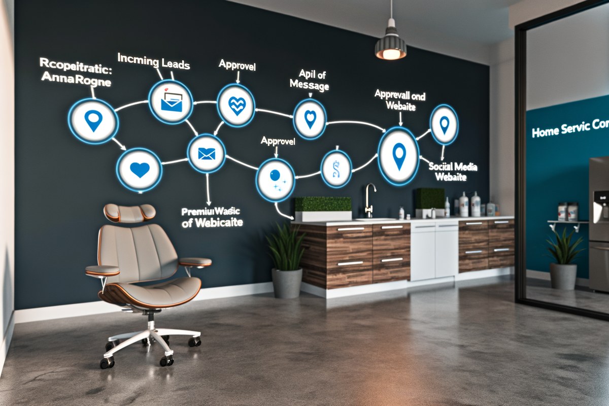 Local SEO and visibility strategy visual for home service companies in Miami