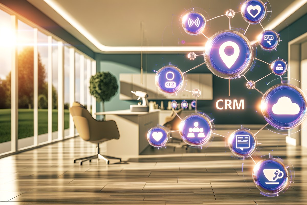 CRM lead tracking and message workflow visual for home service companies in Miami